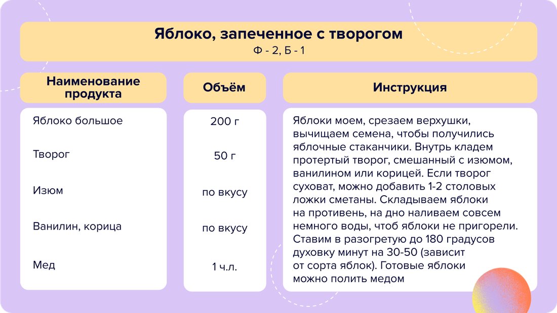 06 - Яблоко, запеченное с творогом