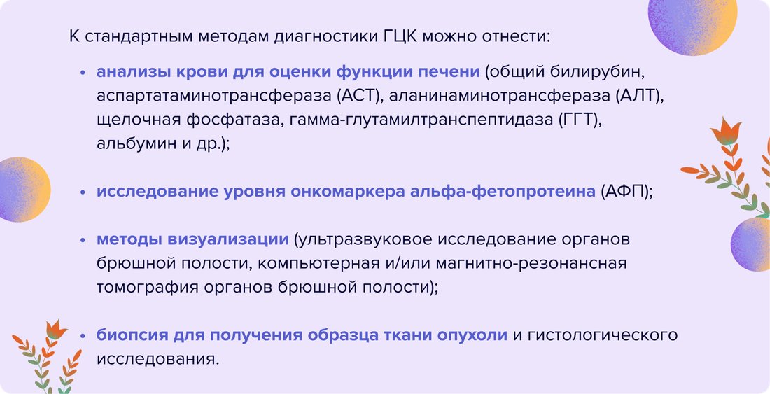 К стандартным методам диагностики ГЦК можно отнести_ (1)