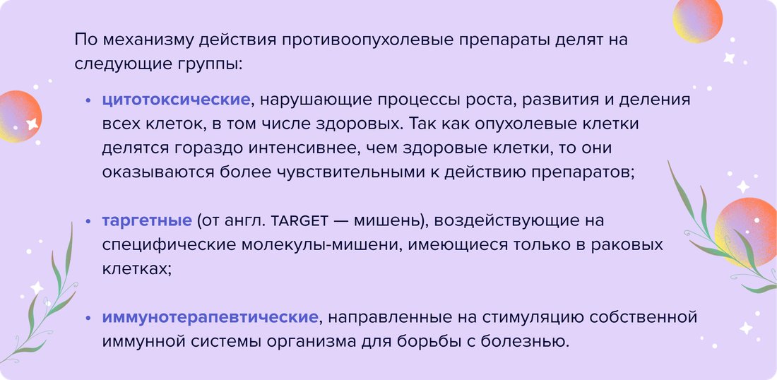 По механизму действия противоопухолевые препараты делят на следующие группы_
